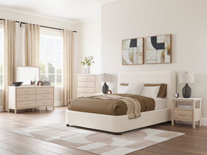 Brintstreet Queen Next-Gen Nuvella™ Performance Fabric Bed in Beige