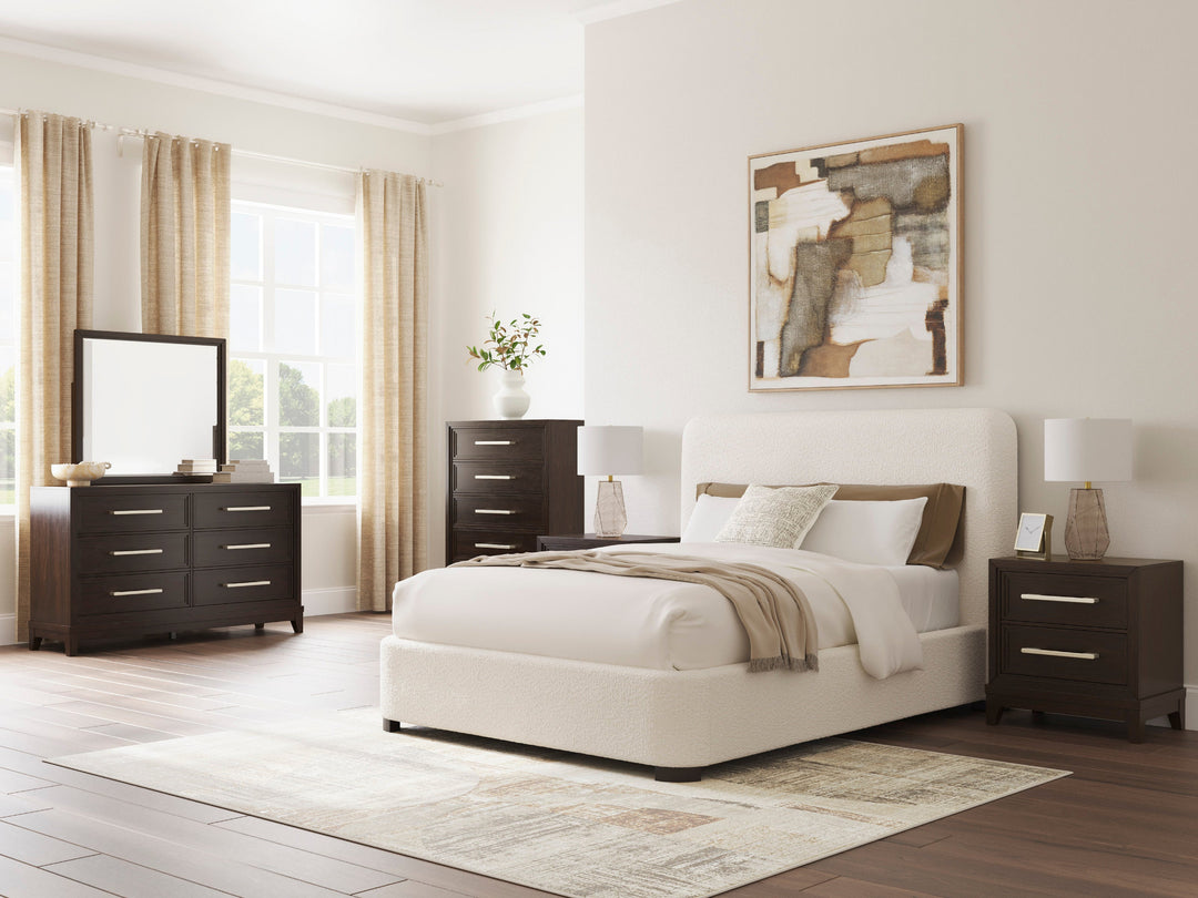 Ashley Brintstreet Queen Next-Gen Nuvella™ Performance Fabric Bed in Beige