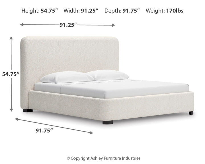 Brintstreet King Next-Gen Nuvella™ Performance Fabric Bed in Beige (4)