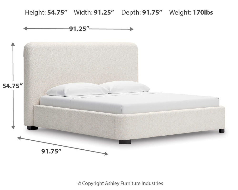 Brintstreet King Next-Gen Nuvella™ Performance Fabric Bed in Beige (4)
