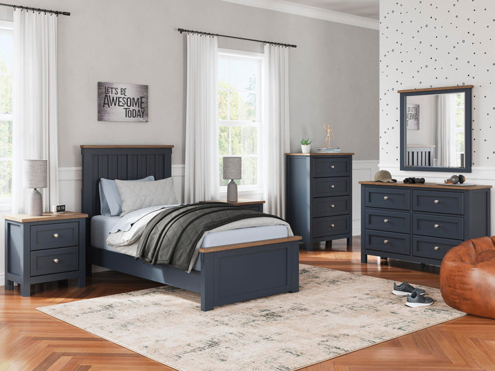 Landocken Dresser and Mirror - Blue (10)