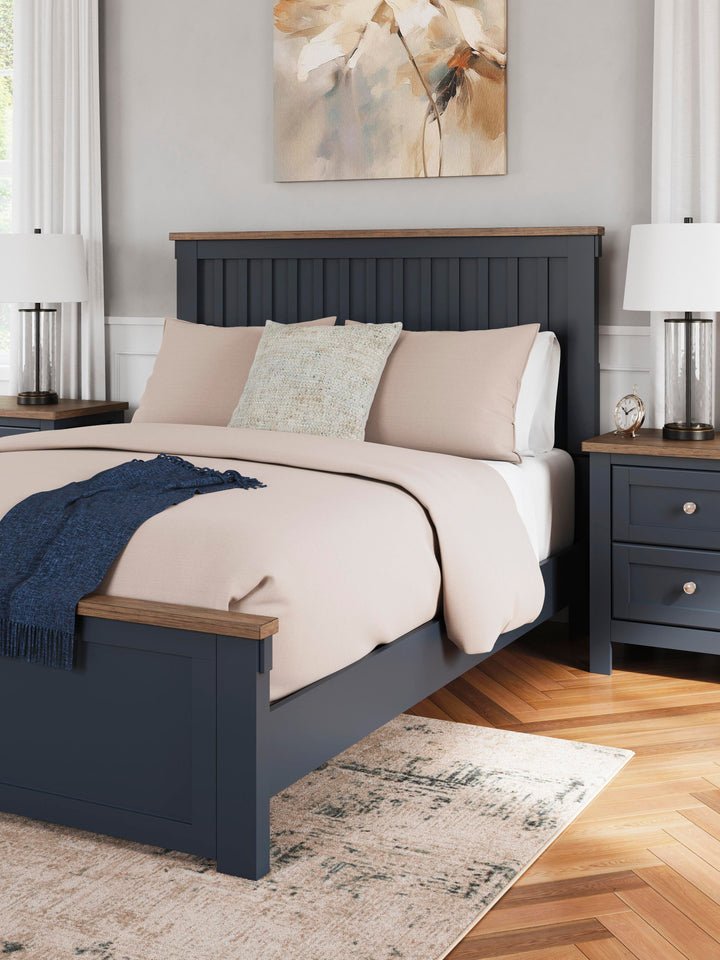 Landocken Queen Panel Bed - Blue (9)