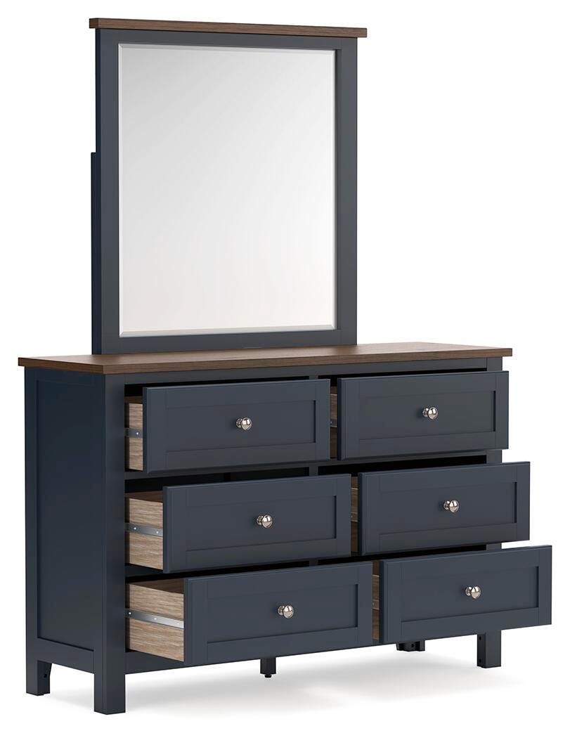 Landocken Dresser and Mirror - Blue (4)