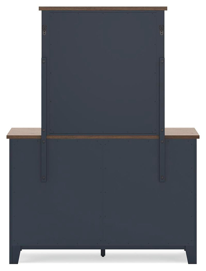 Landocken Dresser and Mirror - Blue (6)