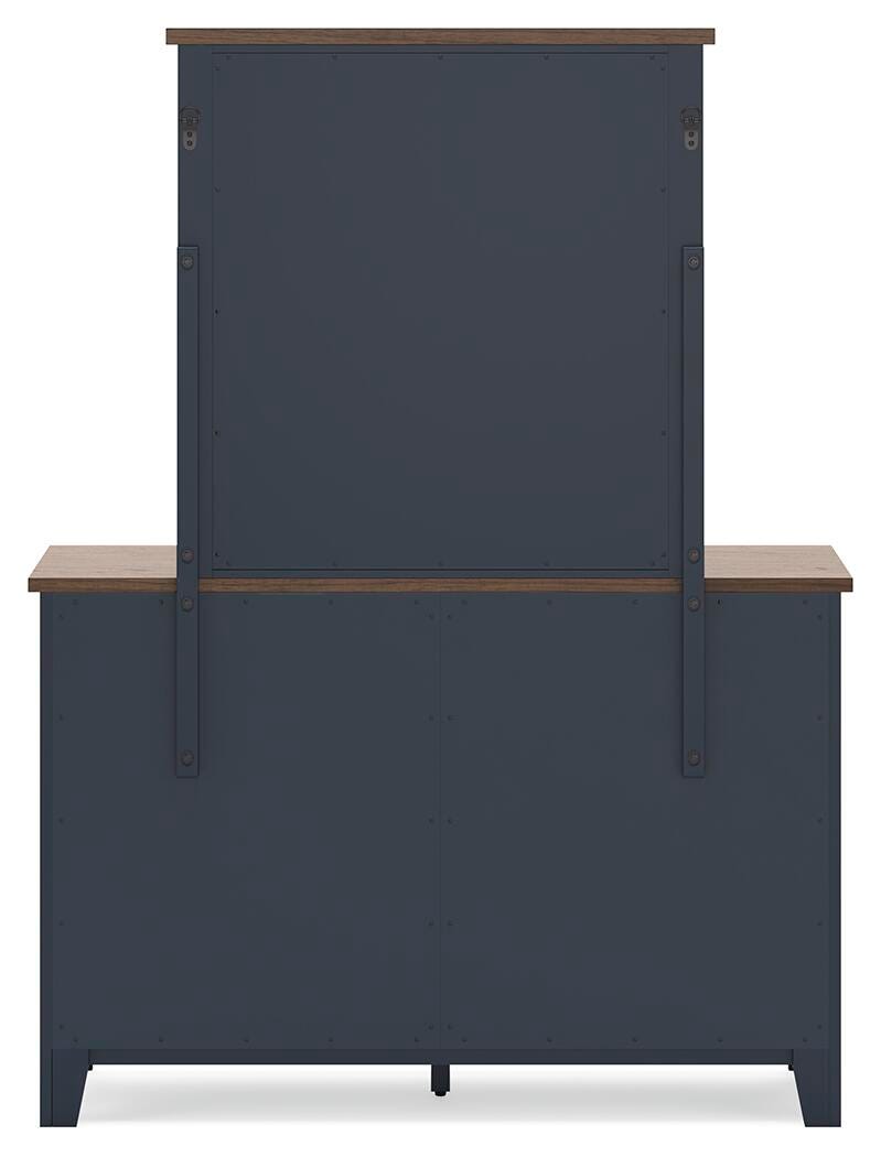 Landocken Dresser and Mirror - Blue (6)
