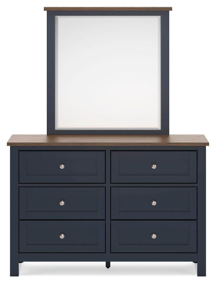 Landocken Dresser and Mirror - Blue (5)