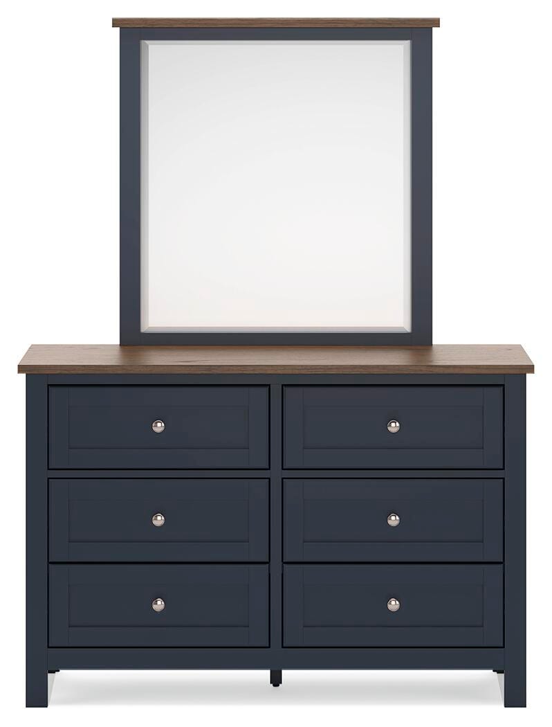 Landocken Dresser and Mirror - Blue (5)