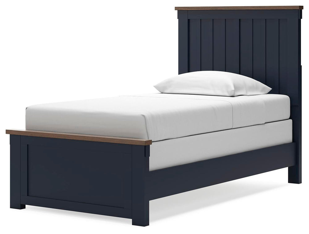 Landocken Twin Panel Bed - Blue (4)