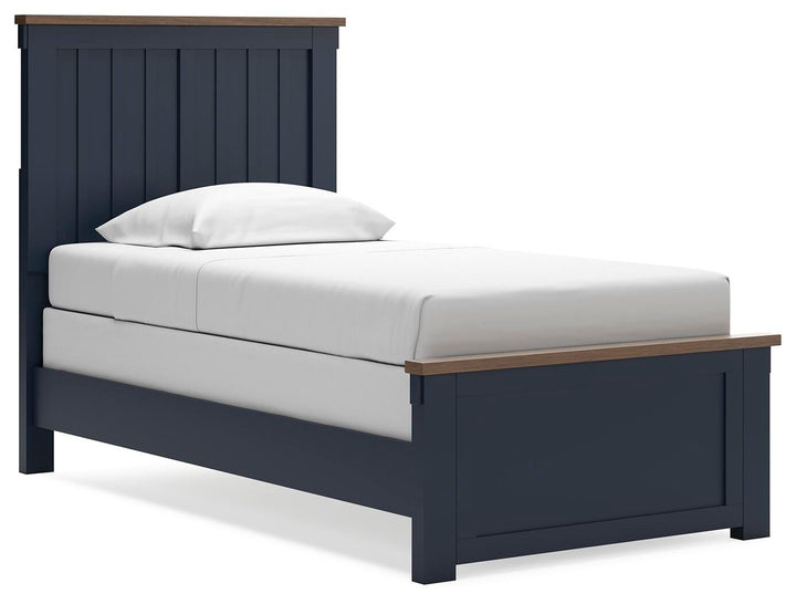 Landocken Twin Panel Bed - Blue (1)