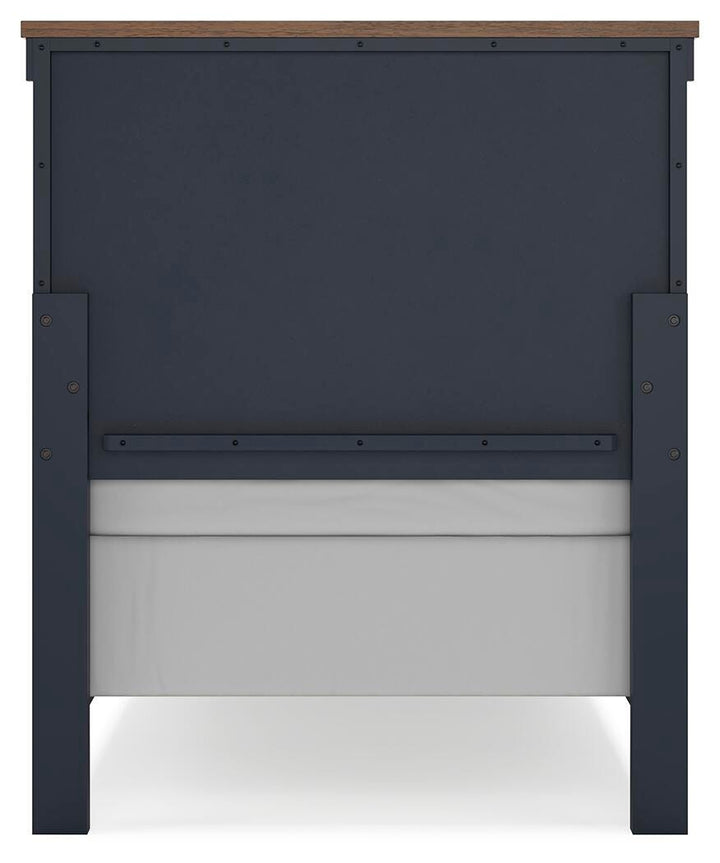 Landocken Twin Panel Bed - Blue (6)