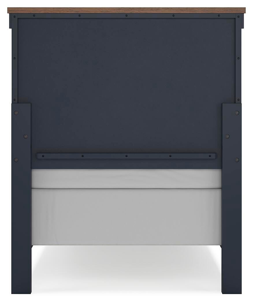 Landocken Twin Panel Bed - Blue (6)