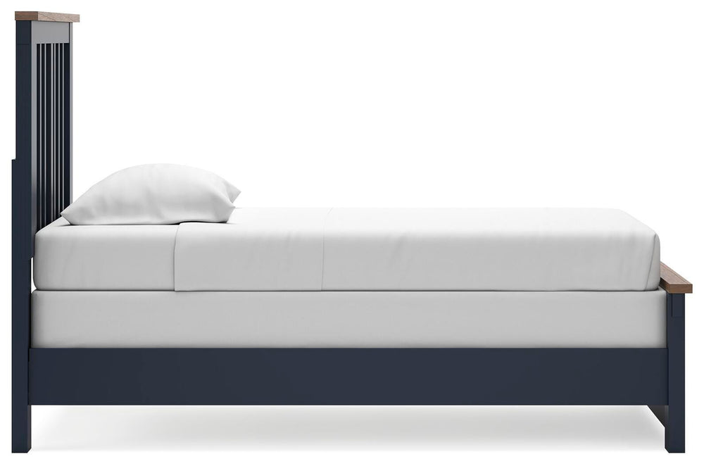 Landocken Twin Panel Bed - Blue (8)