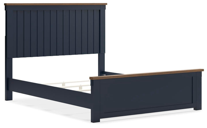Landocken Queen Panel Bed - Blue (3)