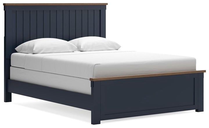 Landocken Queen Panel Bed - Blue (1)