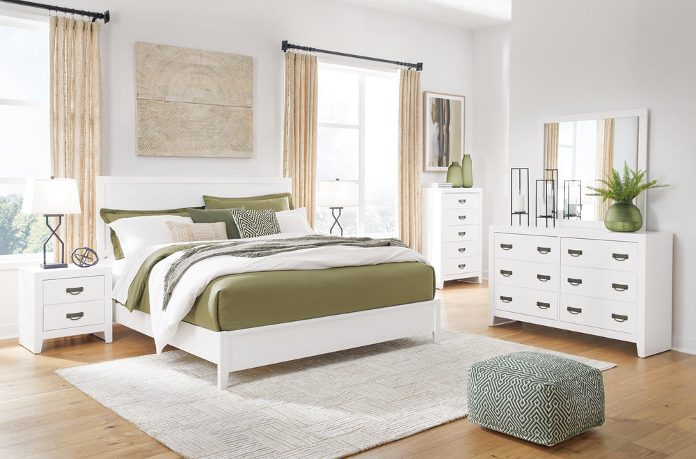 Binterglen Queen Panel Bed - White (9)