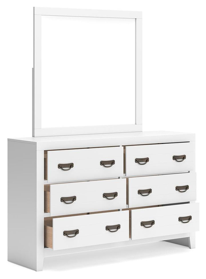 Binterglen Dresser and Mirror - White (4)