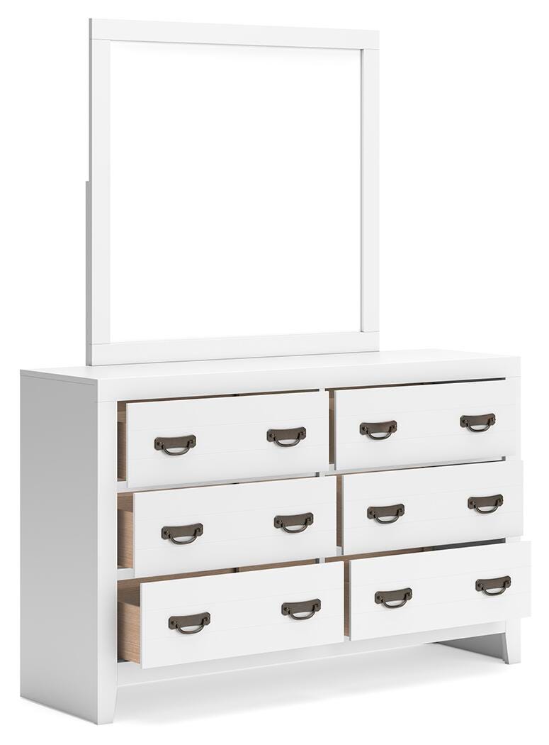 Binterglen Dresser and Mirror - White (4)