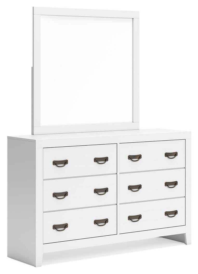 Binterglen Dresser and Mirror - White (1)