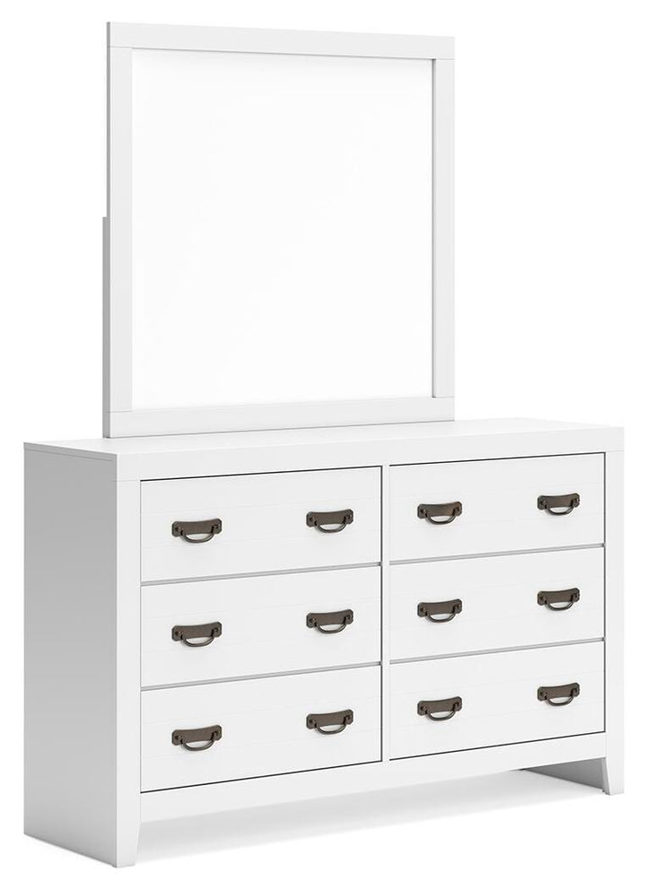 Binterglen Dresser and Mirror - White (1)