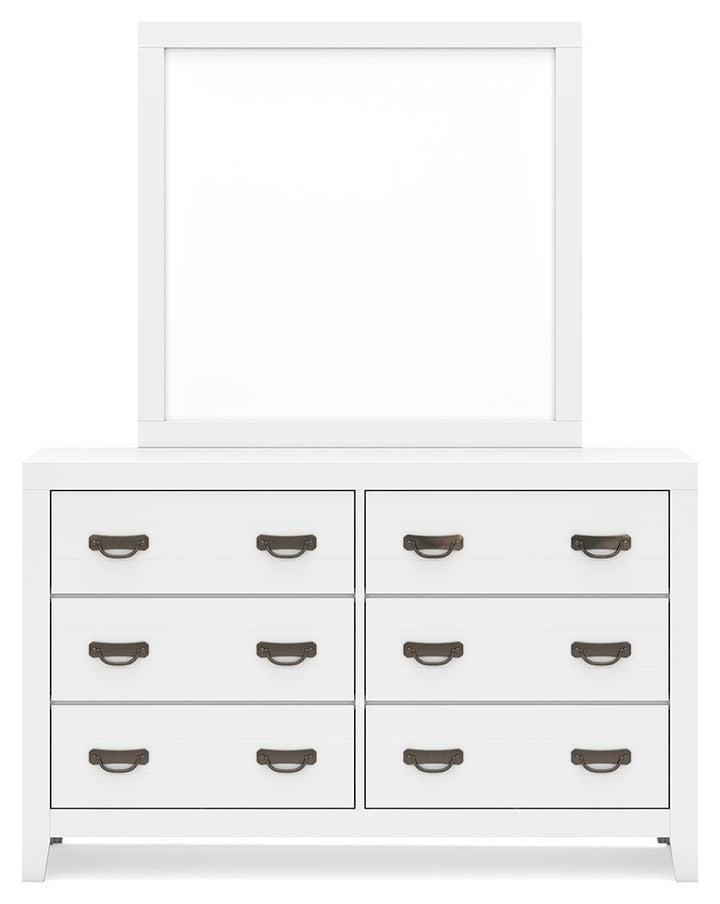 Binterglen Dresser and Mirror - White (5)