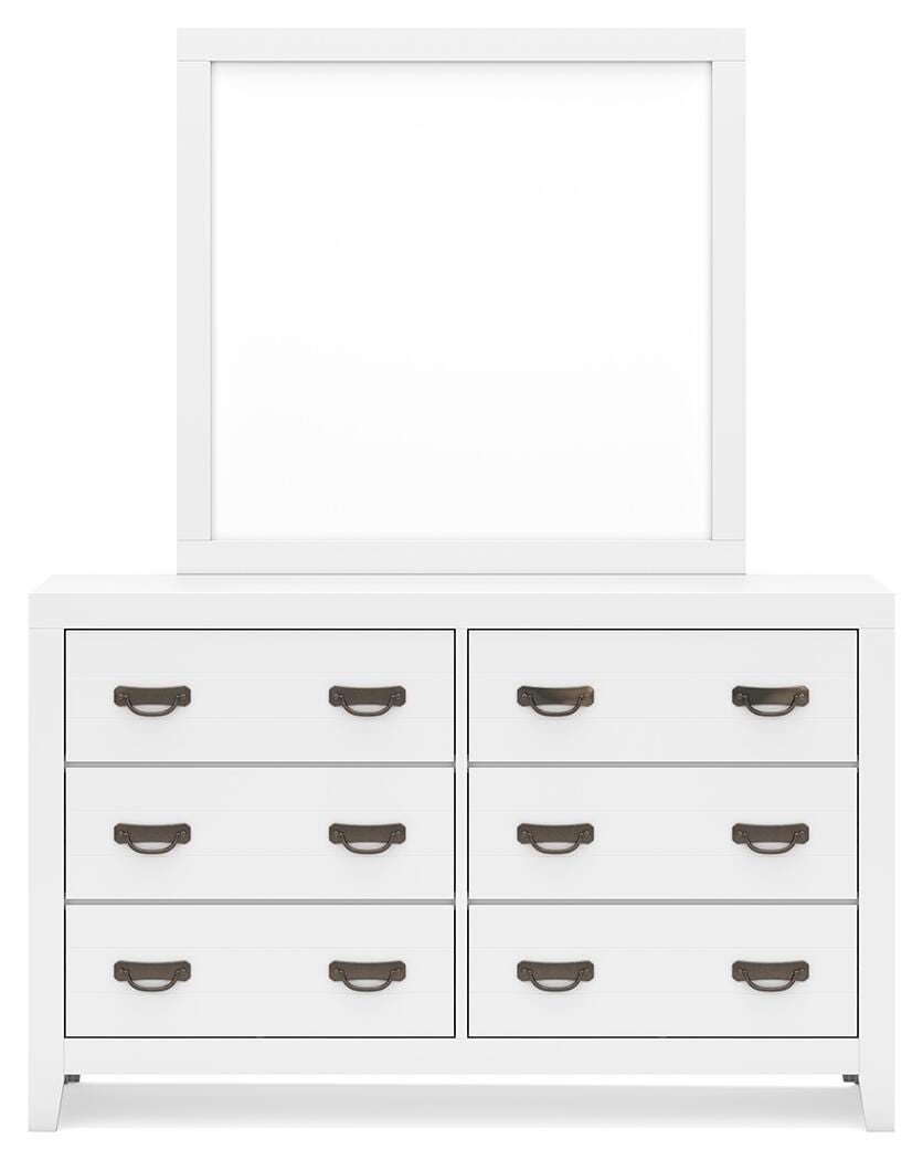 Binterglen Dresser and Mirror - White (5)
