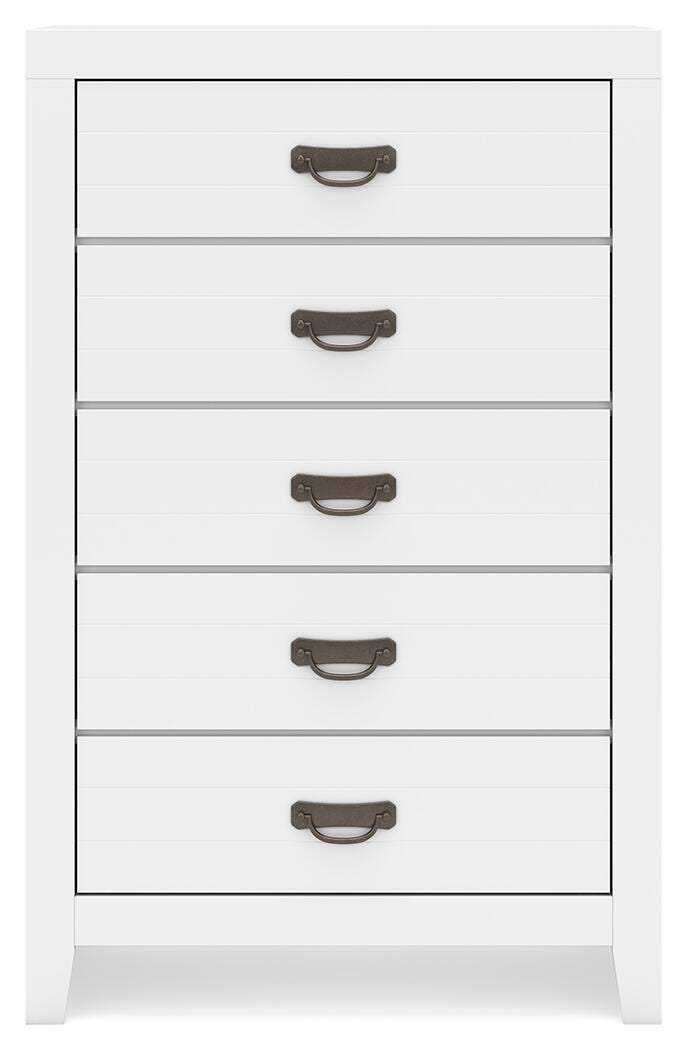 Binterglen Chest of Drawers - White (5)