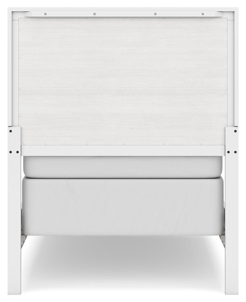 Binterglen Twin Panel Bed - White (6)