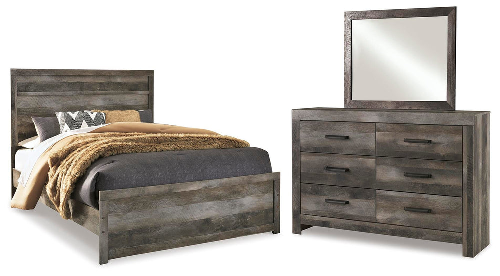 Wynnlow Queen Panel Bed, Dresser and Mirror (1)