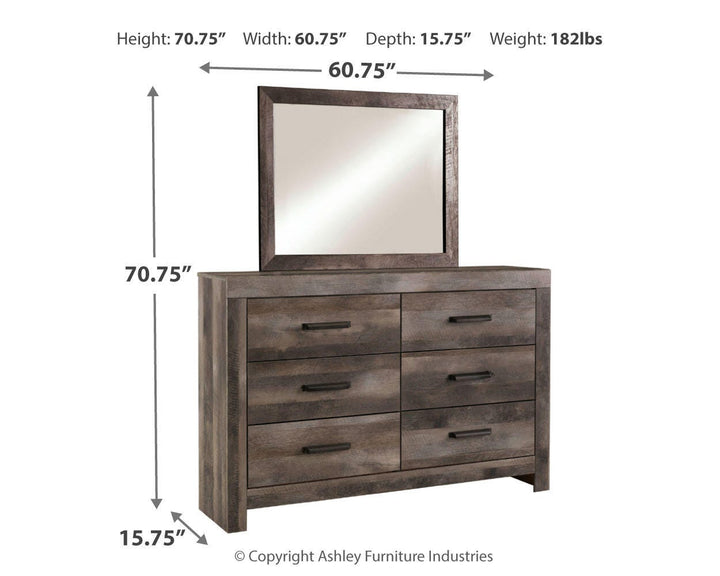 Wynnlow Queen Panel Bed, Dresser and Mirror (3)