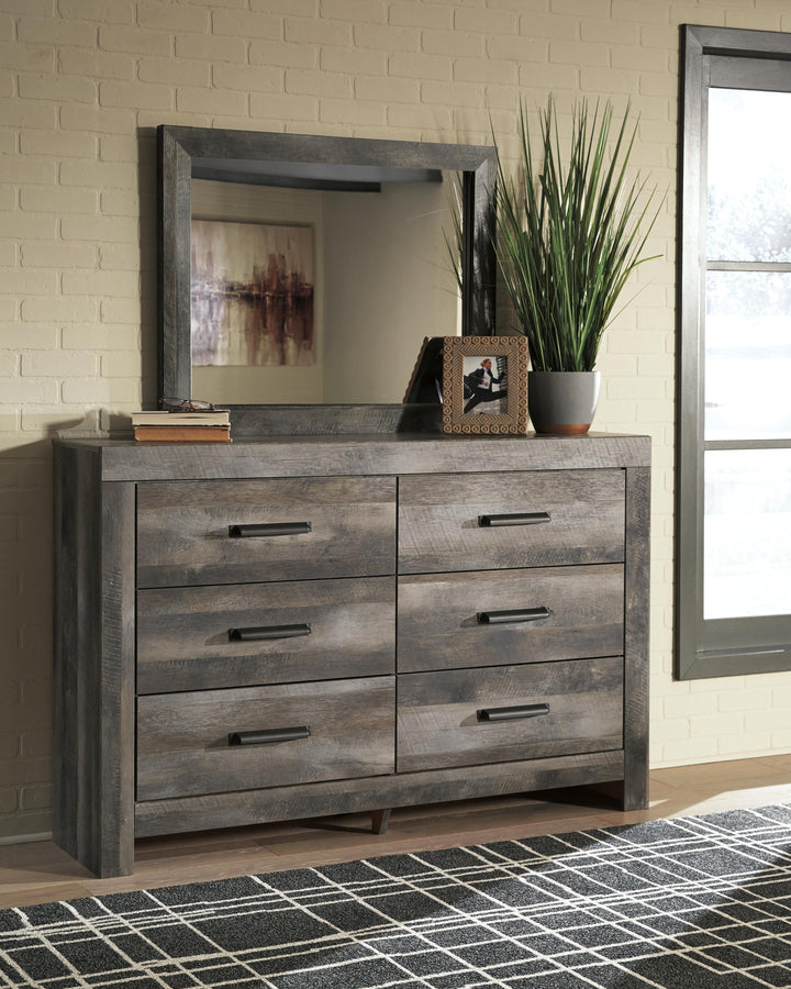 Wynnlow Twin Crossbuck Panel Bed, Dresser and Mirror (8)
