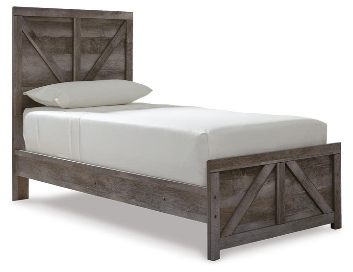 Wynnlow Twin Crossbuck Panel Bed, Dresser and Mirror (5)