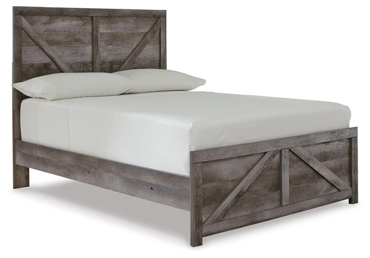 Wynnlow Full Crossbuck Panel Bed, Dresser and Mirror (5)