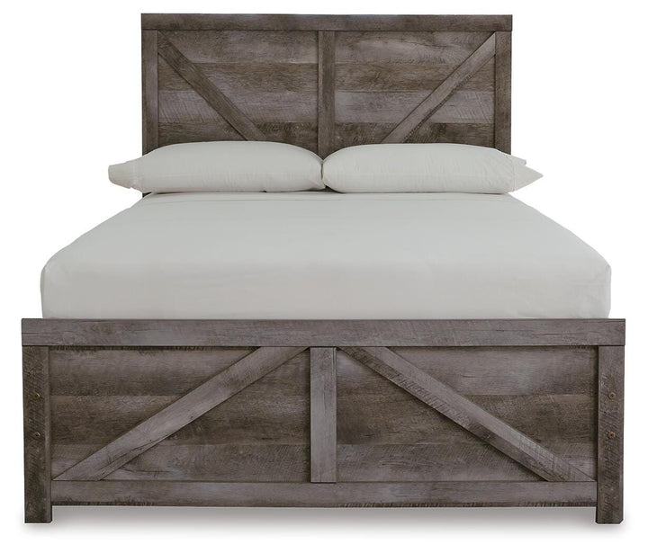 Wynnlow Full Crossbuck Panel Bed, Dresser and Mirror (4)