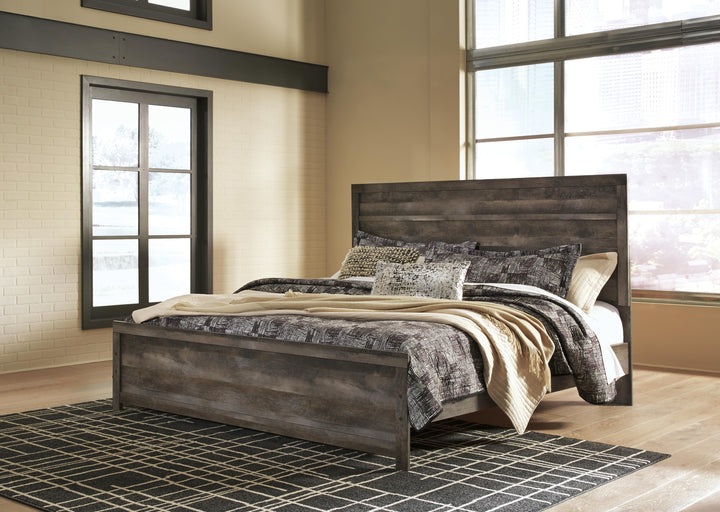 Wynnlow King Panel Bed and 2 Nightstands - Gray (4)