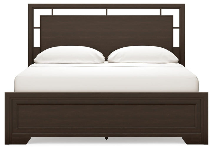 Covetown California King Panel Bed - Dark Brown (2)