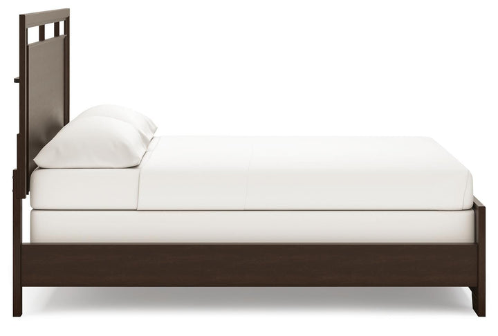 Covetown California King Panel Bed - Dark Brown (3)