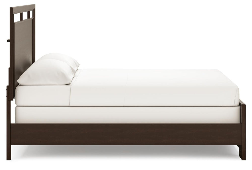 Covetown California King Panel Bed - Dark Brown (3)