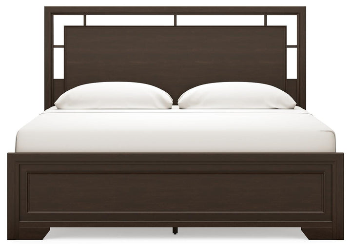 Covetown King Panel Bed - Dark Brown (2)