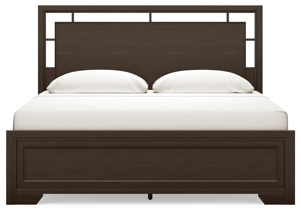 Covetown King Panel Bed - Dark Brown (2)