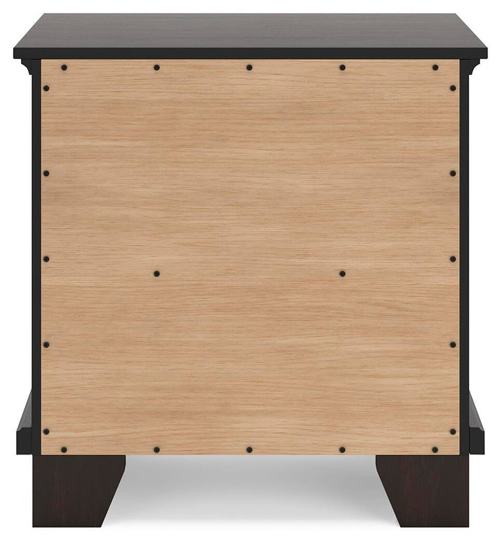 Covetown Full Panel Bed, Chest and Nightstand - Dark Brown (13)