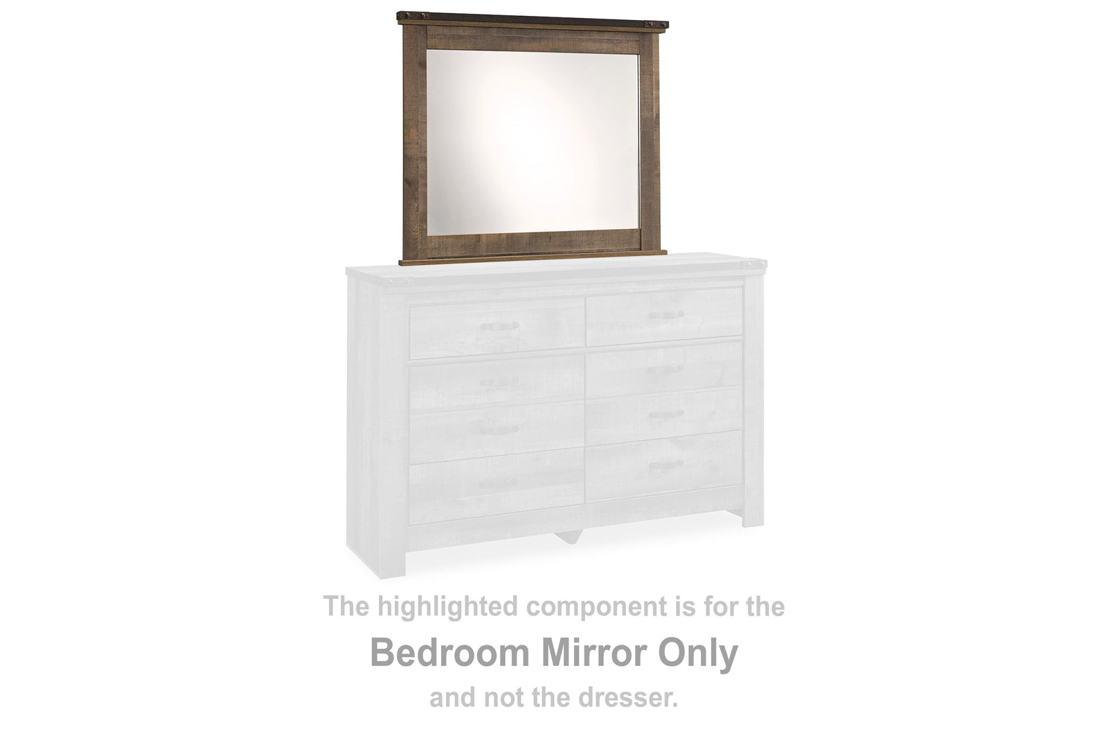 Trinell Bedroom Mirror - Dark Brown (2)