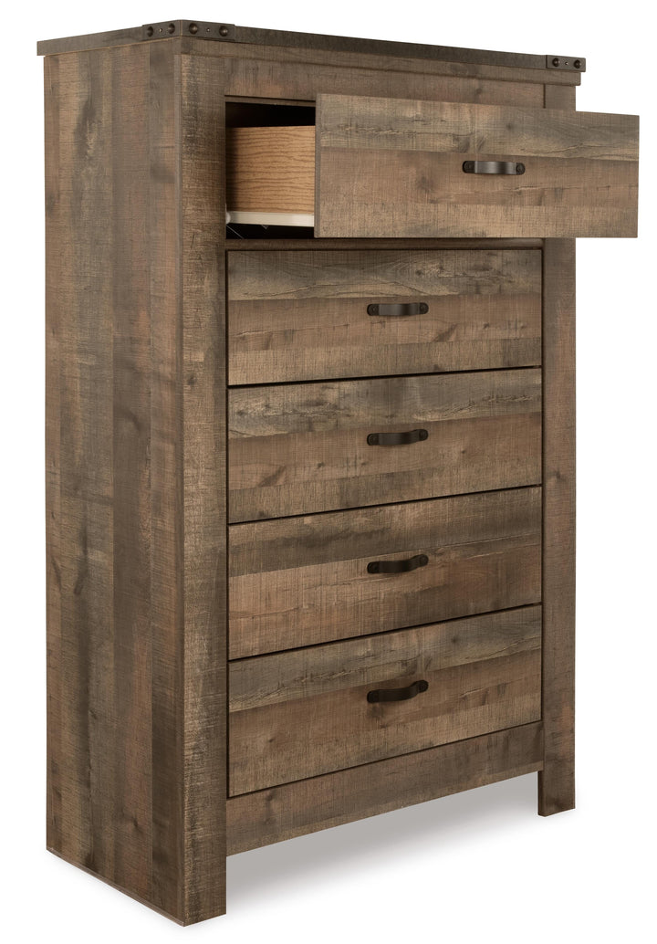 Trinell Chest of Drawers - Dark Brown (8)