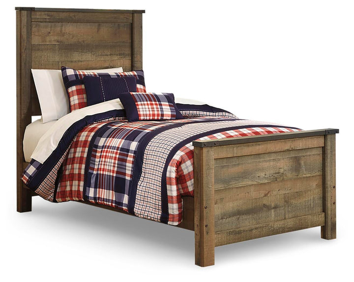 Trinell Twin Panel Bed, Dresser and Mirror (3)