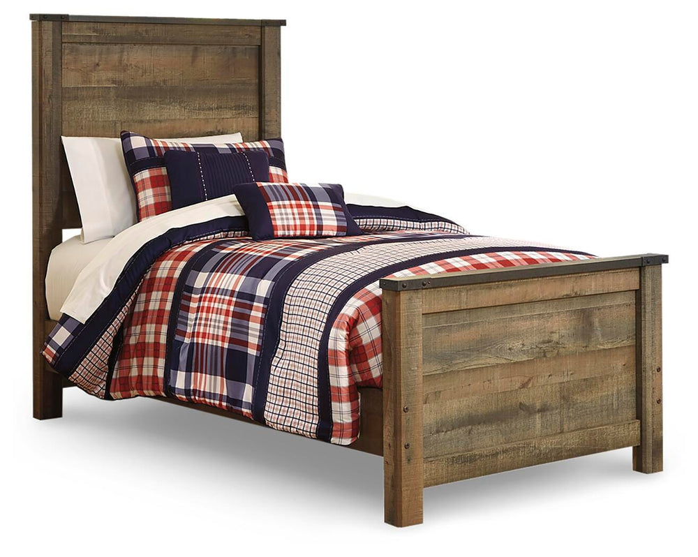 Trinell Twin Panel Bed, Dresser and Mirror (3)