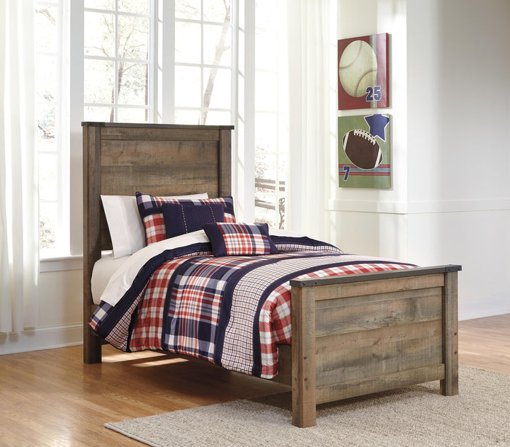 Trinell Twin Panel Bed - Brown (2)