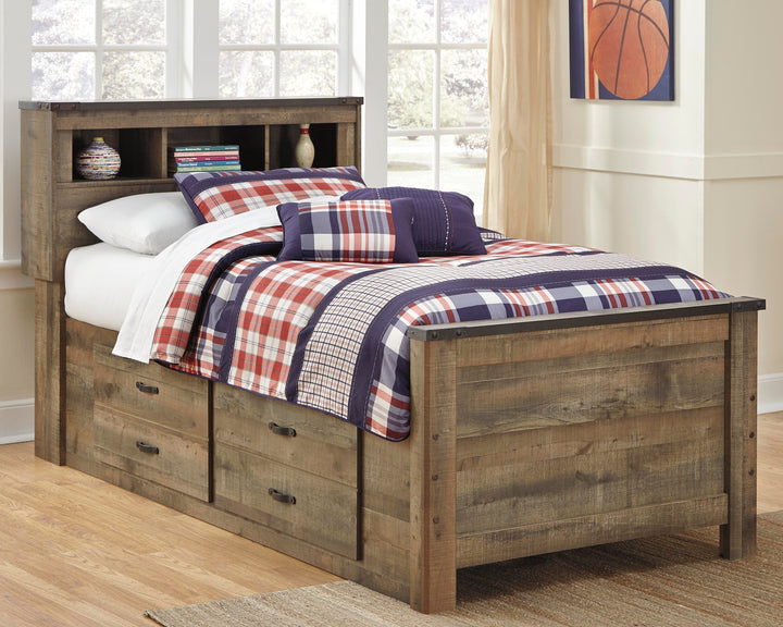 Trinell Twin Bookcase Bed, Dresser and 2 Nightstands (9)