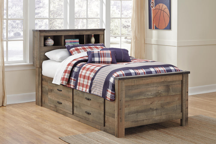 Trinell Twin Bookcase Bed, Dresser and 2 Nightstands (10)