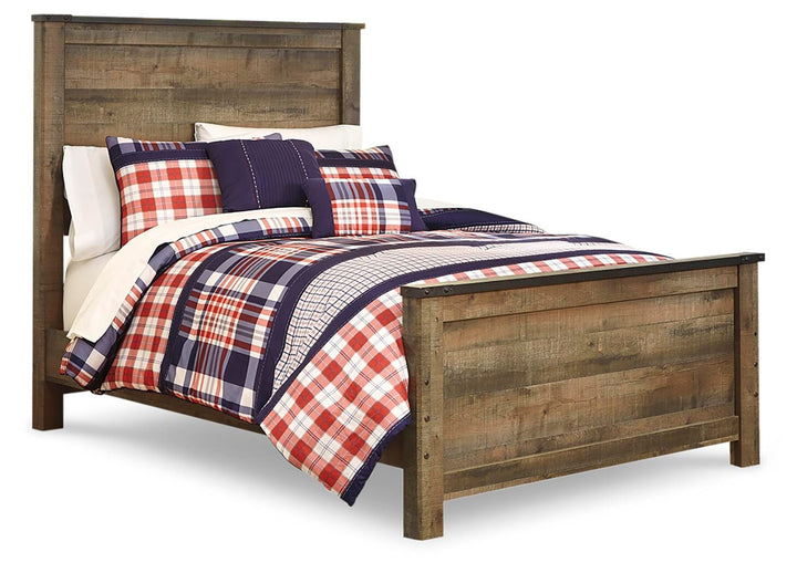 Trinell Full Panel Bed - Brown (1)
