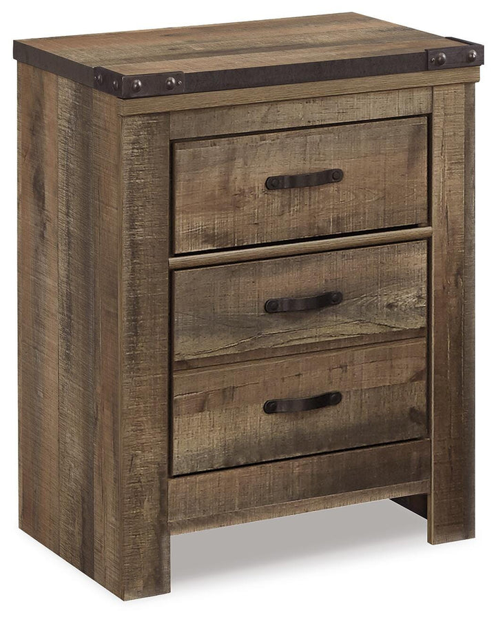 Trinell King Panel Bed, Chest and 2 Nightstands - Brown (8)
