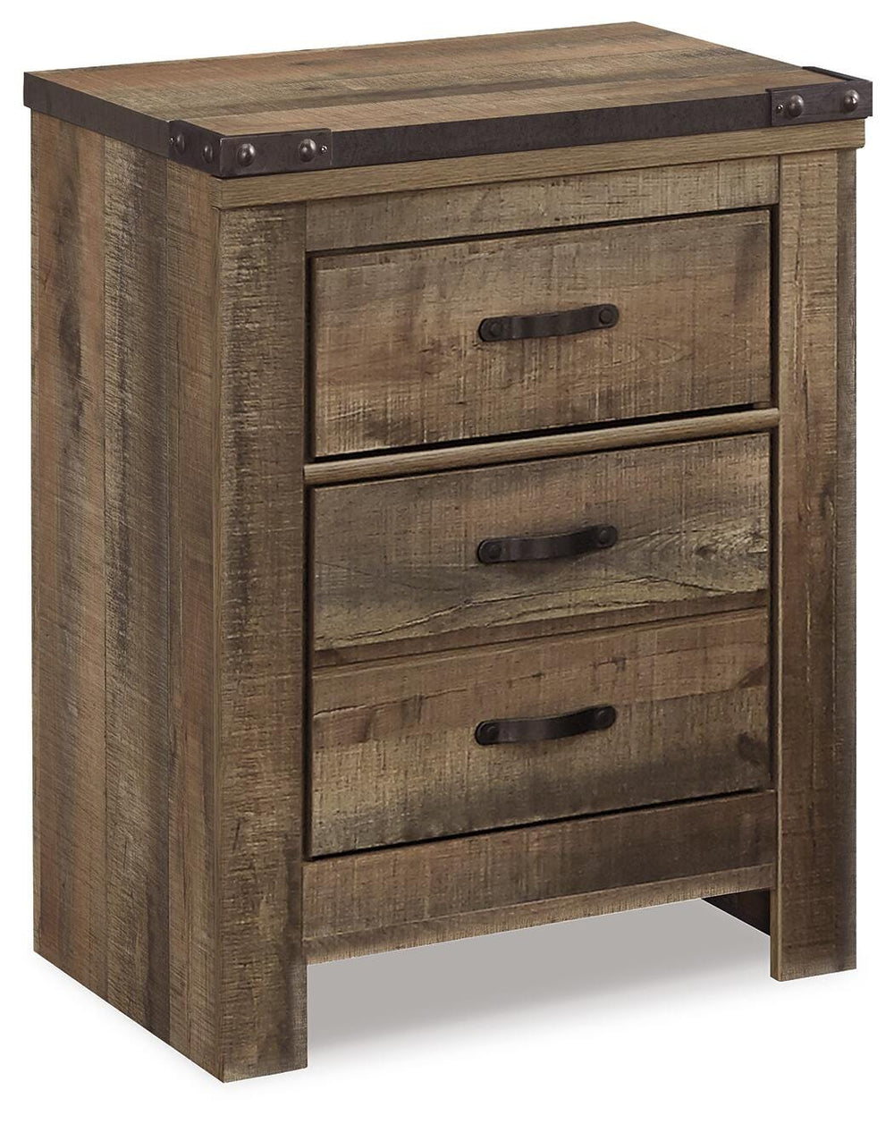 Trinell King Panel Bed, Chest and 2 Nightstands - Brown (8)